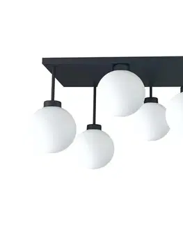 Svietidlá Keter Lighting Prisadený luster DEA 6xE14/60W/230V čierna/biela 2904