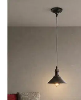 Svietidlá BRILAGI - Závesný luster na lanku FORGE 1xE27/60W/230V pr. 22 cm hnedý BRSA49455-1P