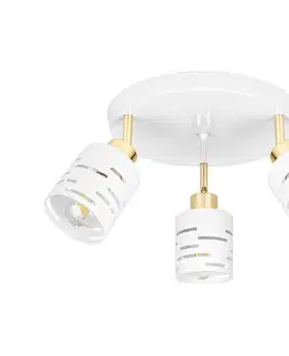 Svietidlá  Bodové svietidlo ELEN 3xE27/35W/230V biela/zlatá ELEN CEILING LIGHT 3 WHITE