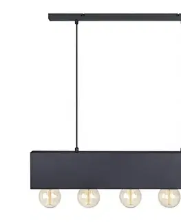 Svietidlá Markslöjd 107037 - Luster na lanku COUTURE 5xE27/40W/230V čierna 107037