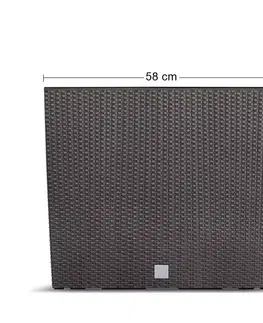 Kvetináče a truhlíky NABBI DRC600T plastový kvetináč 60 cm hnedá