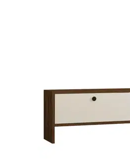 TV stolíky TV stolík Gaye - Walnut, White