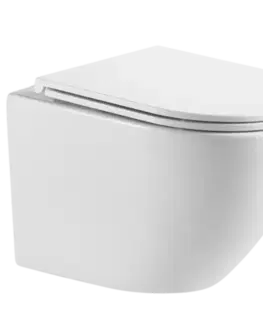 Záchody INVENA - Závesná WC misa LIMNOS /VÍROVÉ SPLACH/, vrátane soft/close sedátka CE-93-001-L