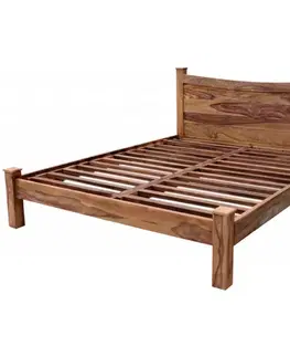 Postele Posteľ Rami 160x200 indický masív palisander