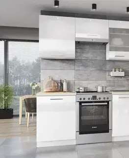 Kompletné kuchynské zostavy Artstolk Kuchynská linka VITA | biely lesk 1,8 - 2,4 m