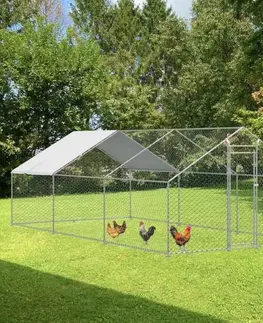 Záhradné skleníky Kinekus Voliéra / Klietka na chov hydiny 3x6m GARDENKUS