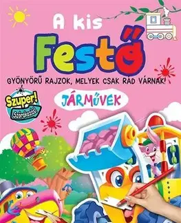 Nalepovačky, vystrihovačky, skladačky A kis festő - Járművek