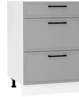 Kuchynské skrinky stojace Kuchynská skrinka Emily D60S/3 Dast Grey
