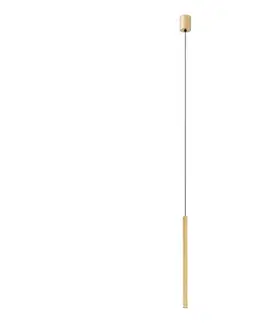 Svietidlá Redo 01-3857 - LED luster na lanku NIKOS LED/8W/230V CRI 90 priemer 6 cm zlatá 01-3857