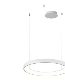 Svietidlá Azzardo  -LED Stmievateľný luster na lanku AGNES LED/60W/230V pr. 78 cm biela 