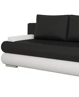 Pohovky NABBI Marao rozkladacia pohovka čierna (Soft 11) / biela (Soft 17)