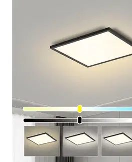 Svietidlá BRILAGI - LED stmievateľné svietidlo SLIMFRAME LED/25W/230V 30x30 cm čierne + diaľkové ovládanie BRI169