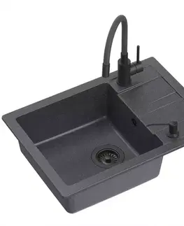 Granitové drezy Drez Redy Smart Very black 620x440x175