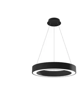 Svietidlá LED2 - LED Stmievateľný luster na lanku SATURN LED/50W/230V 3000K/4000K čierna LED2 3273853DT