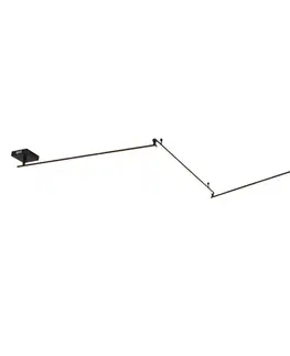 Stropné osvetlenie Čierne stropné svietidlo 300 cm vrátane LED 3-stupňové stmievateľné nastaviteľné - Annuschka