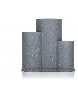 Bloky na nože Banquet Stojan na nože 3v1 Granite Grey