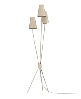 Lampy  Stojacia lampa TREFOT 3xE14/15W/230V béžová 4634