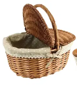 Boxy na skladovanie MAKRO - Košík prútený 40x31x19cm