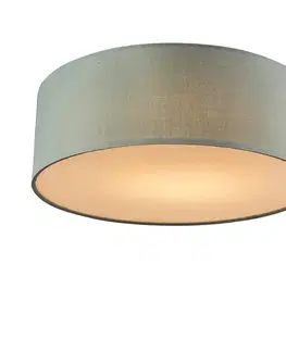 Stropné osvetlenie Stropné svietidlo zelené 30 cm vrátane LED - Drum LED
