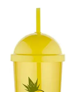 Kelímky, poháriky MAKRO - Pohár 700ml so slamkou Ananas