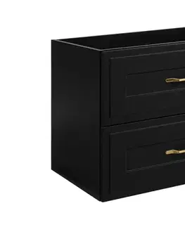 Skrinky do kúpeľne Elvisia Skrinka pod umývadlo CLASSIC Black | 80 cm