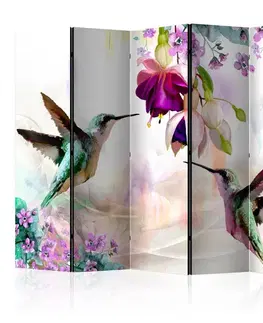 Paravány Paraván Hummingbirds and Flowers Dekorhome