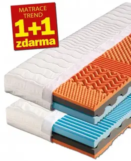 Matrace 1+1 Matrac 1+1 zdarma bio pena RONDA Dřevočal