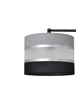Svietidlá  Nástenná lampa HELEN 1xE27/15W/230V čierna/šedá/strieborná KK-0801/1 BK-B +GR+SL+MAT+BK