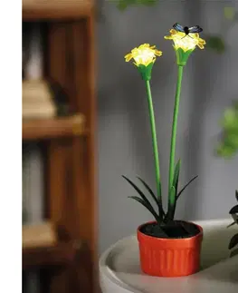 LED osvetlenie  LED solárne svietidlo LED/1,2 V 200 mAh IP44 kvetina 11735C
