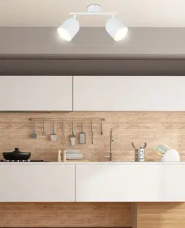Stropná svetla Nástenná/stropná pásová lampa biela 2xE27 Azuro