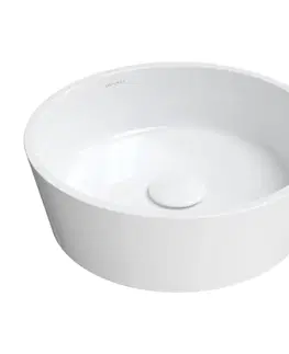 Umývadlá OMNIRES - BARI M+ umývadlo na dosku, o38 cm biela lesk /BP/ BARIUNBP