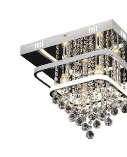 Svietidlá Rabalux 2239 - Krištáľový prisadený luster PALLAS LED/36W/230V + 4xE14/40W 2239