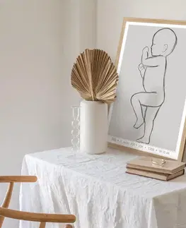 Obrazy do detskej izby Obraz na stenu s novorodencom v skutočnej veľkosti - 60x40cm