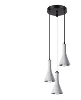 Svietidlá  SL.1226 - Luster na lanku REA 3xE14/12W/230V betón SL.1226