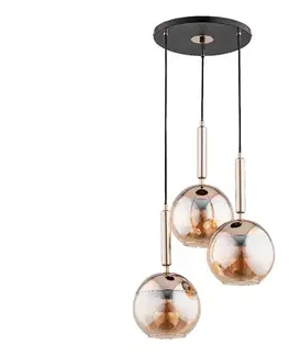 Svietidlá  Luster na lanku VOLDA 3xE27/15W/230V pr. 52 cm mosadz 63066