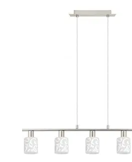 Svietidlá Eglo - LED Luster na lanku MY CHOICE 5xE14/4W/230V chróm/biela 1xEG31119+5xEG90257