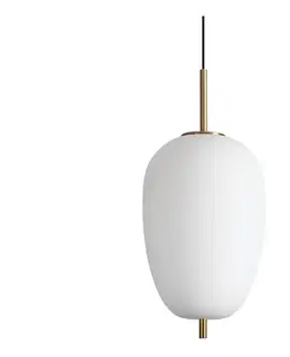 Svietidlá Ideal Lux - LED Luster na lanku UMILE LED/20W/230V pr. 27 cm CRI 90 mosadz/biela 314945