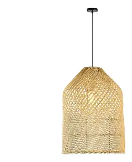 Svietidlá  08259L - Luster na lanku PELO 1xE27/40W/230V pr. 35 cm ratan 08259L