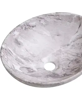 Umývadlá CERANO - Umývadlo keramické Marbelo - na dosku - mramor - 41x33 CER-477005