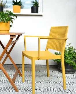 Jedálenské zostavy Jedálenská stolička GRID ARMCHAIR Rojaplast
