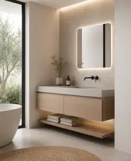 Doplnky do kúpeľne CERANO - Kúpeľňový radiátorový set Claude - ústredné vykurovanie - bočné jednobodové pripojenie - 767W - čierna matná - 1600x500 mm CER-663568