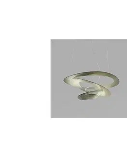 Svietidlá Artemide 1256120A -LED Stmievateľný luster na lanku PIRCE LED/44W/230V 3000K zlatá 1256120A