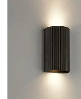 Svietidlá Brilliant - Nástenné svietidlo UNDULA 2xGU10/10W/230V čierna 80940/06