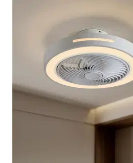 Ventilátory BRILAGI - LED stmievateľné svietidlo s látorom LED/38W/230V priemer 46 cm biele + DO WF-OSD-047