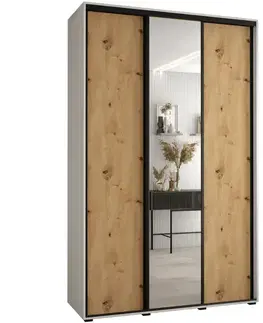 Šatníkové skrine Skriňa 45 Canaris 3 170 biela/artisan/čierna