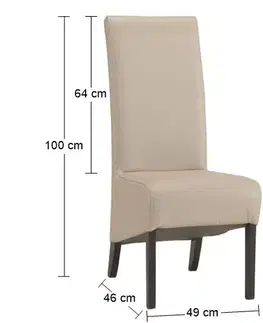 Jedálenské stoličky PYKA Modern jedálenská stolička wenge / latte (S21)