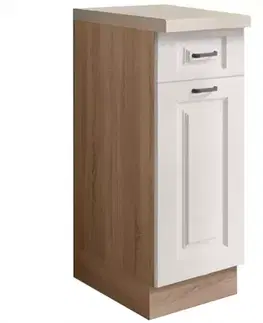 Kuchynské skrinky stojace Kuchynská skrinka Smart 1D Sonoma/biely Mat