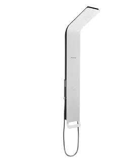 Sprchy a sprchové panely Sprchový panel SIKO na stenu s pákovou batériou biela ALUSHOWER ALUSHOWER