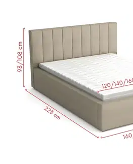 Manželské postele DALIO 180x200 manželská posteľ, Madryt 21 510