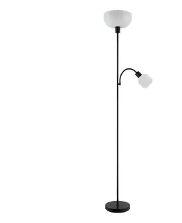 Lampy Globo 59947B - Stojacia lampa HINTON 1xE27/40W/230V + 1xE14/25W 59947B